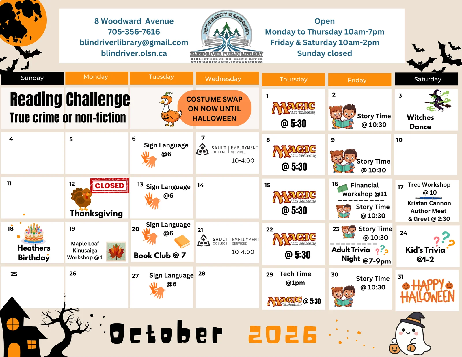 Display Image for October 2026 Library Calendar