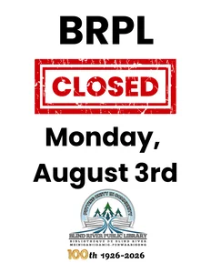 Library Closed Monday August 3rd
